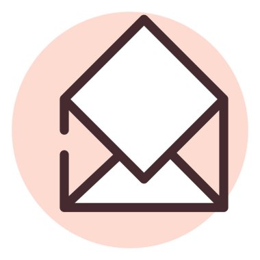 Telefon mesajı, illüstrasyon, beyaz arkaplan üzerindeki vektör.