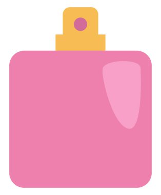 Parfüm, illüstrasyon, beyaz arkaplanda vektör.