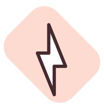 Telefon feneri, illüstrasyon, beyaz arkaplandaki vektör.