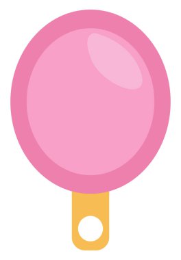 Makyaj aynası, illüstrasyon, beyaz arkaplan üzerindeki vektör.