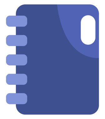 Kitap notları, illüstrasyon, beyaz arkaplan üzerindeki vektör.