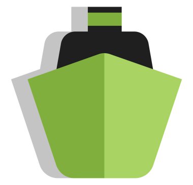 Lojistik sevkiyat, illüstrasyon, beyaz arkaplandaki vektör.