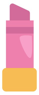 Makyaj ruju, illüstrasyon, beyaz arkaplandaki vektör.