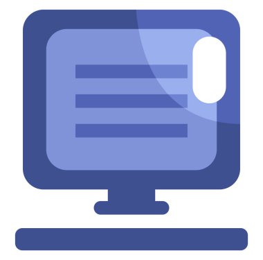 Bilgisayar kitabı, illüstrasyon, beyaz arkaplan üzerindeki vektör.