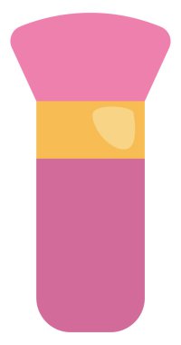 Makyaj fırçası, illüstrasyon, beyaz arkaplan üzerindeki vektör.