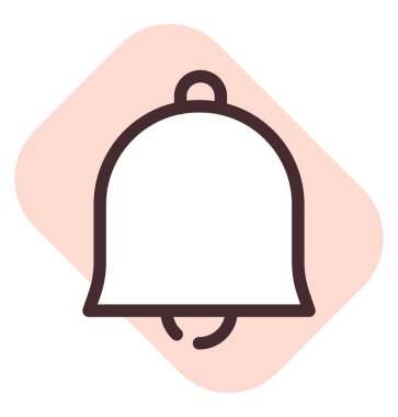 Telefon melodisi, illüstrasyon, beyaz arkaplan üzerindeki vektör.