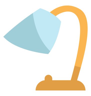 Ofis lambası, illüstrasyon, beyaz arkaplan üzerindeki vektör.