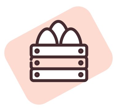 Restoran yumurtaları, illüstrasyon, beyaz arka planda vektör..