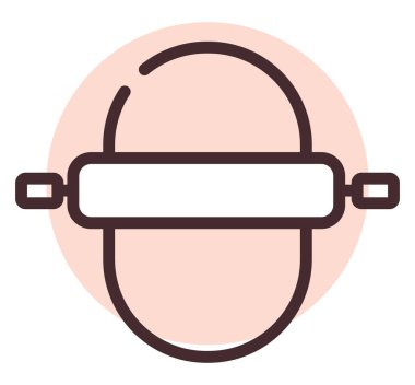 Restoran rulosu, illüstrasyon, beyaz arkaplan üzerindeki vektör.