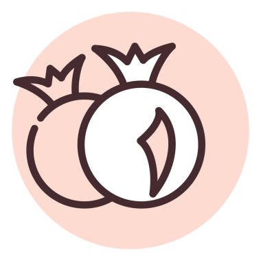 Restoran nar, illüstrasyon, beyaz arkaplan üzerinde vektör.