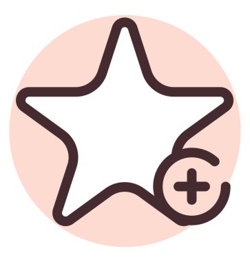 Telefon yıldızı, illüstrasyon, beyaz arkaplandaki vektör.