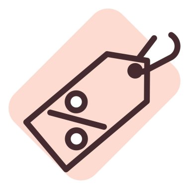 Alışveriş merkezi indirimi, illüstrasyon, beyaz arka planda vektör.