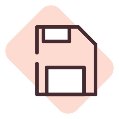 Telefon kaydı, illüstrasyon, beyaz arkaplan üzerindeki vektör.