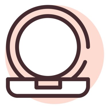 Alışveriş merkezi kozmetik ürünleri, illüstrasyon, beyaz arka planda vektör.