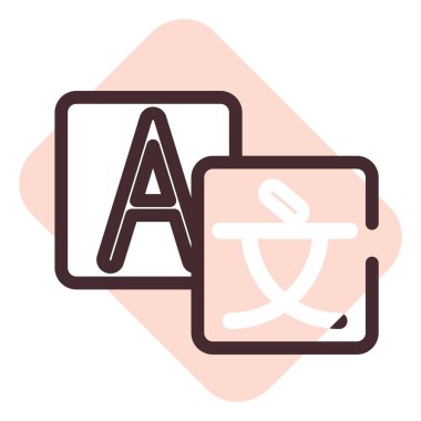 Telefon çevirisi, illüstrasyon, beyaz arkaplan üzerindeki vektör.