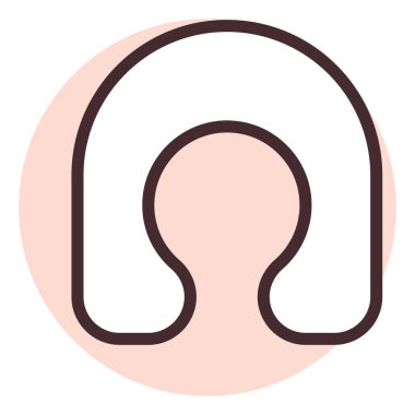 Uçak yastığı, illüstrasyon, beyaz arkaplandaki vektör.