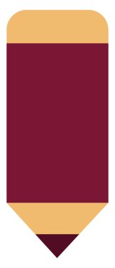 Kırmızı Okul kalemi, illüstrasyon, beyaz arkaplandaki vektör.