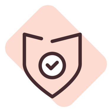 Telefon koruması, illüstrasyon, beyaz arkaplandaki vektör.