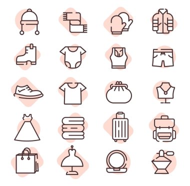 Alışveriş merkezi, illüstrasyon, beyaz arkaplandaki vektör.