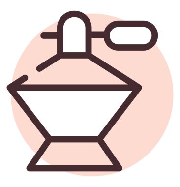 Alışveriş merkezi parfümü, illüstrasyon, beyaz arka planda vektör.