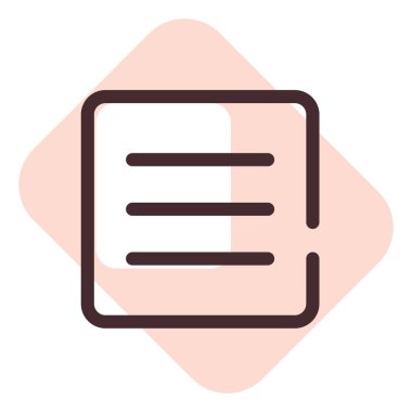 Sosyal medya menüsü, illüstrasyon, beyaz arkaplan üzerindeki vektör.