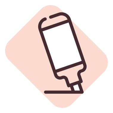 Kağıt kalem, illüstrasyon, beyaz arkaplan üzerindeki vektör.