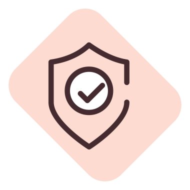 Sosyal medya güvenlik kalkanı, illüstrasyon, beyaz arkaplan üzerindeki vektör.