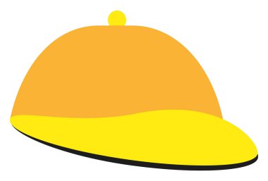 Yaz şapkası, illüstrasyon, beyaz arkaplandaki vektör.