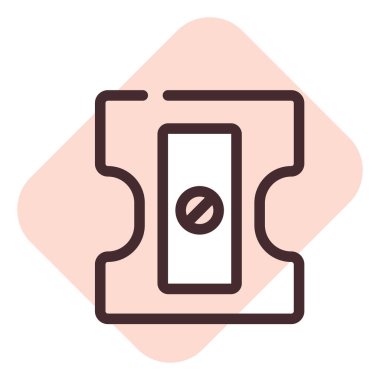 Kırtasiye cetveli, illüstrasyon, beyaz arkaplan üzerindeki vektör.