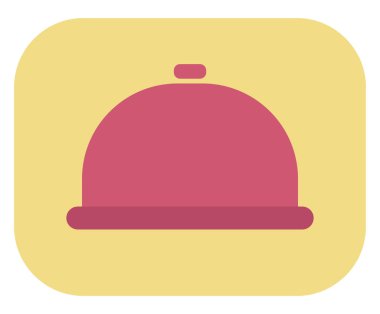 Seyahat lobisi zili, illüstrasyon, beyaz arkaplan üzerindeki vektör.