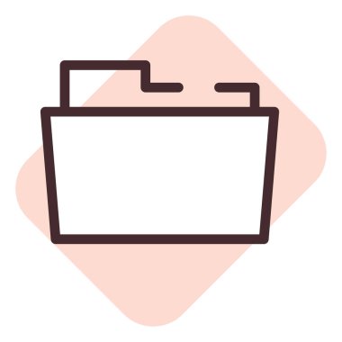 Kırtasiye dizini, illüstrasyon, beyaz arkaplan üzerindeki vektör.