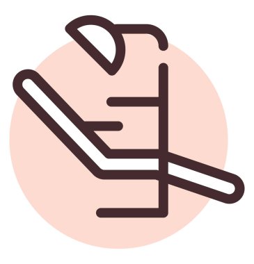 Diş hekimliği, illüstrasyon, beyaz arkaplan üzerindeki vektör.