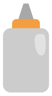 Ketçapı, illüstrasyonu, beyaz arkaplandaki vektörü çıkar.