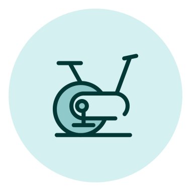 Beyaz arka planda kadın sporu, illüstrasyon, vektör.