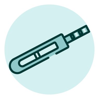 Kadınların hamilelik testi, illüstrasyon, beyaz arkaplandaki vektör..