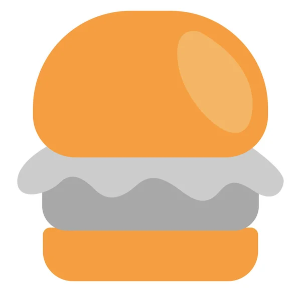 Emporter Burger Illustration Vecteur Sur Fond Blanc — Image vectorielle