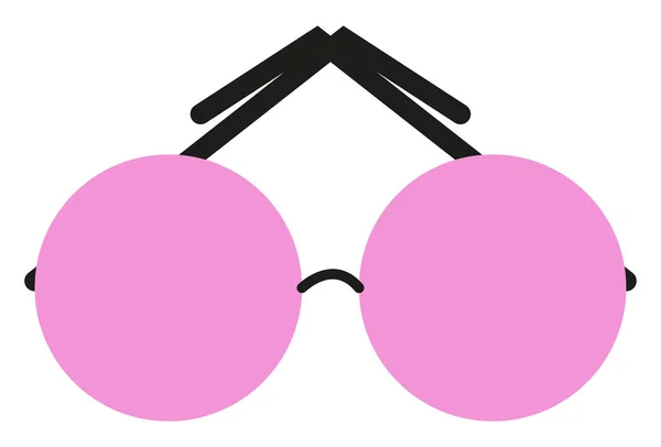 Mädchen Sonnenbrille Illustration Vektor Auf Weißem Hintergrund — Stockvektor