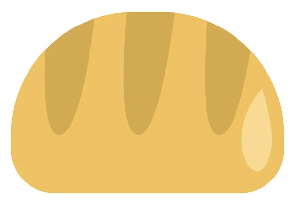 Bread Icon Illustration Vector White Background — Stock Vector