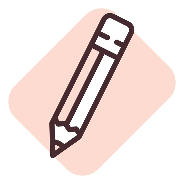 Schreibfeder Illustration Vektor Auf Weißem Hintergrund — Stockvektor