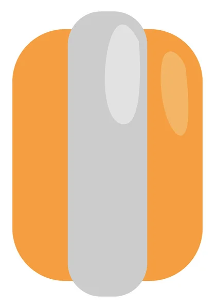 Hotdog Emporter Illustration Vecteur Sur Fond Blanc — Image vectorielle