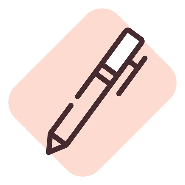 Bleistift Illustration Vektor Auf Weißem Hintergrund — Stockvektor