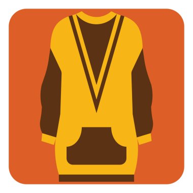 Sonbahar bluzu, illüstrasyon, beyaz arkaplan üzerindeki vektör.