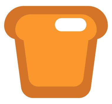 Fırın tostu, illüstrasyon, beyaz arka planda vektör..