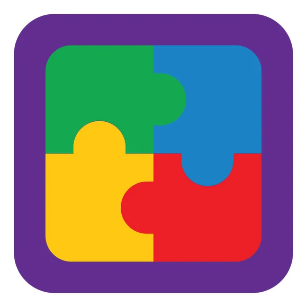 Baby Spielzeug Puzzle Illustration Vektor Auf Weißem Hintergrund — Stockvektor