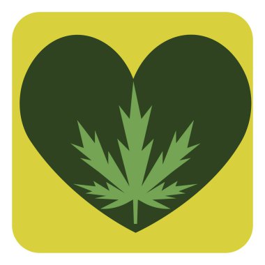 Aşk esrarı, illüstrasyon, beyaz arkaplan üzerindeki vektör.