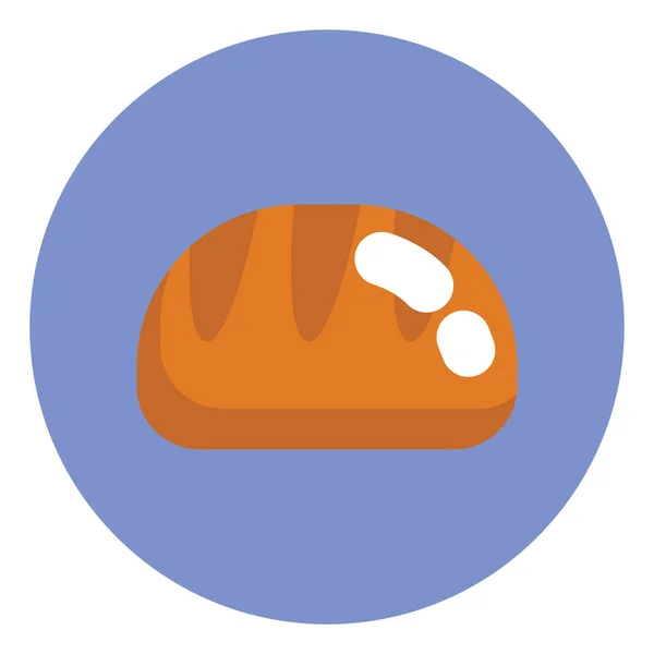 Ontbijt Brood Illustratie Vector Een Witte Achtergrond — Stockvector