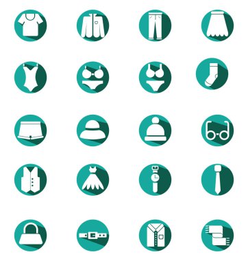 Beyaz kıyafetler, illüstrasyon, beyaz arkaplanda vektör.