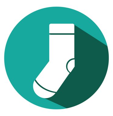 Beyaz çorap, illüstrasyon, beyaz arka planda vektör.