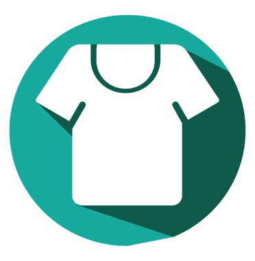 Beyaz sade tişört, illüstrasyon, beyaz arkaplan üzerindeki vektör.