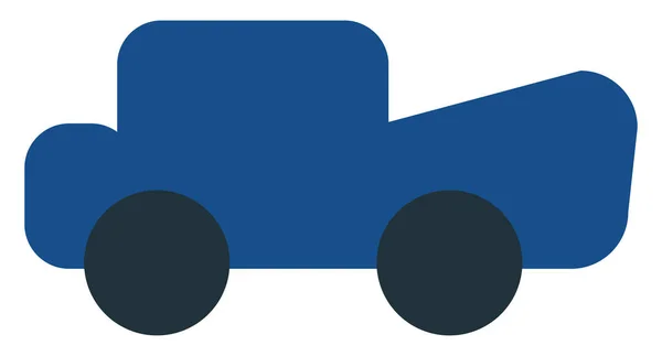 Σκούρο Μπλε Αυτοκίνητο Εικονογράφηση Διάνυσμα Λευκό Φόντο — Διανυσματικό Αρχείο